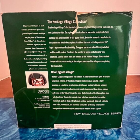 Dept 56 New England Village "Harper's Farm" 56605 Retired - Picture 11 of 12